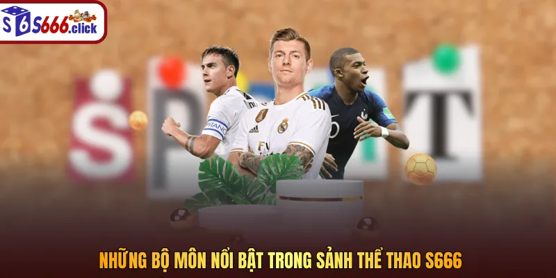 Những bộ môn nổi bật trong sảnh thể thao S666